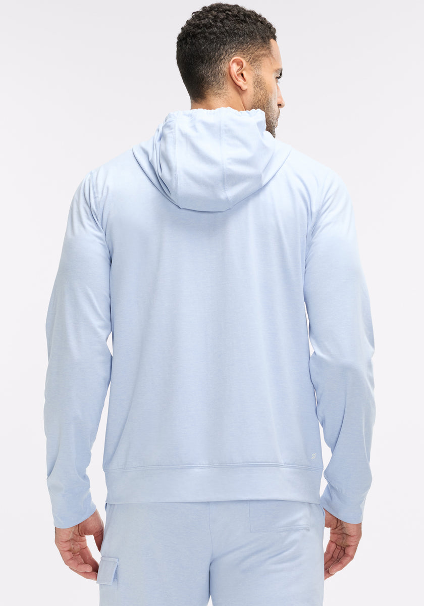 Boxer en coton stretch uni - bleu chiné | be normal Boxer en coton stretch uni - bleu chiné | be normal
