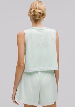 Double-Layered Mesh Reversible Tank Top