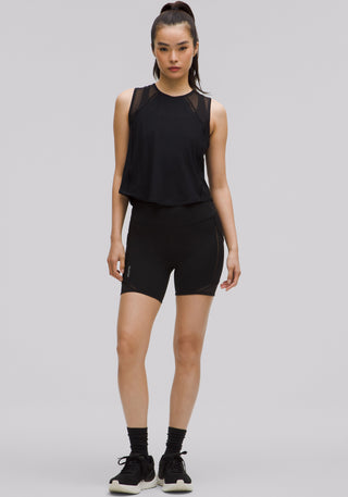 Fast and Free High-Rise Lace Trim Short 6"