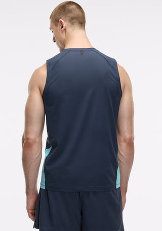 Grid Jacquard Colorblock Tank