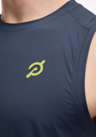 Grid Jacquard Colorblock Tank