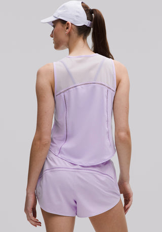 Sculpt Cropped Tank Top | Lace Trim