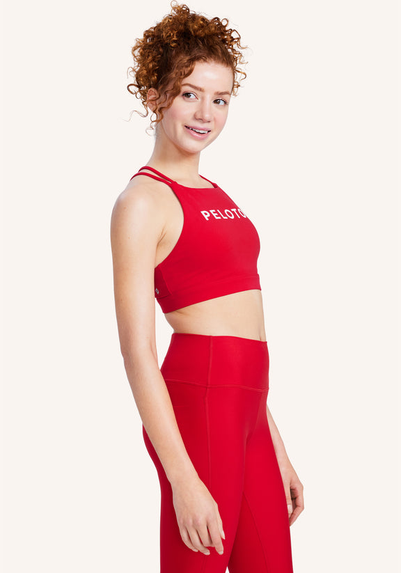 Peloton X WITH Geode High Neck Sports Bra Small Blue - $35 - From Rachael