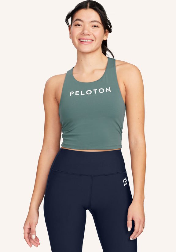 Peloton Women's Standard Performance Rib Racerback Tank Green : :  Clothing, Shoes & Accessories