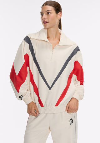 Colorblock Ripstop Chevron ¼ Zip