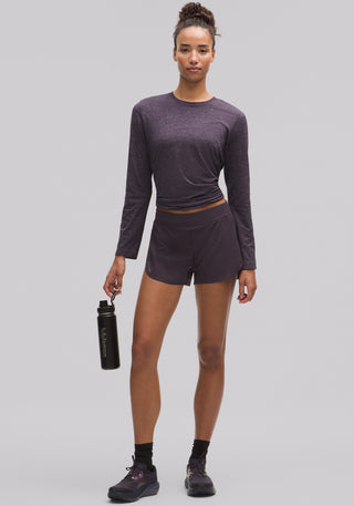 Fast and Free High-Rise Split Short 3" | Crinkle