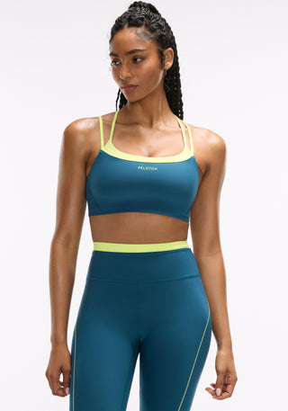 Cadent Faux Layered Double Strap Bra