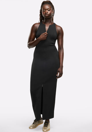 Racerback Maxi Zip Dress