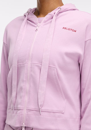 Rib Crop Hoodie