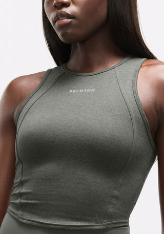 Softy Suedey Crewneck Cropped Tank Top