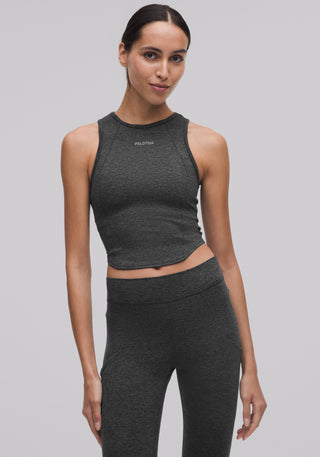 Softy Suedey Crewneck Cropped Tank Top