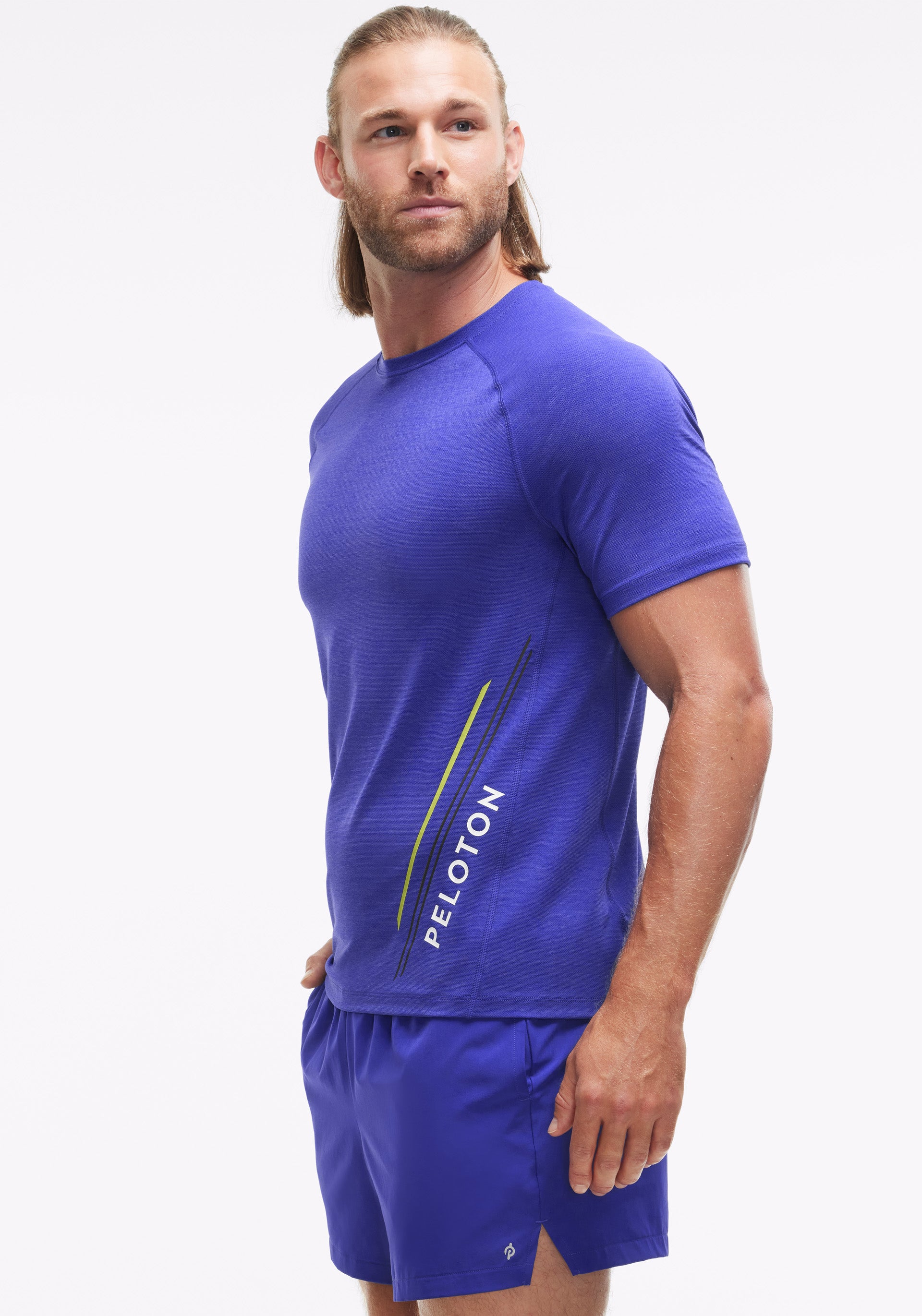 Peloton Men s Tech Mesh Short Sleeve in Multi Cycling Performance Apparel