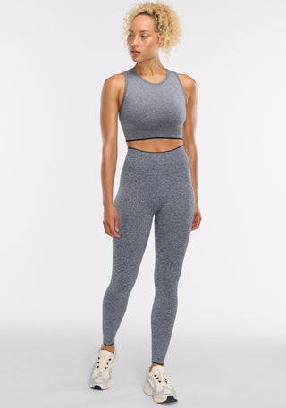 Melange Micro Rib Seamless Legging